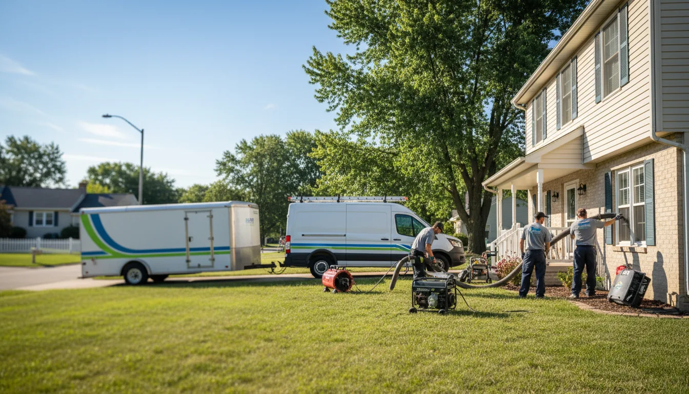Flooded Basement Restoration And Cleanup With Repair in Dale, WI near me